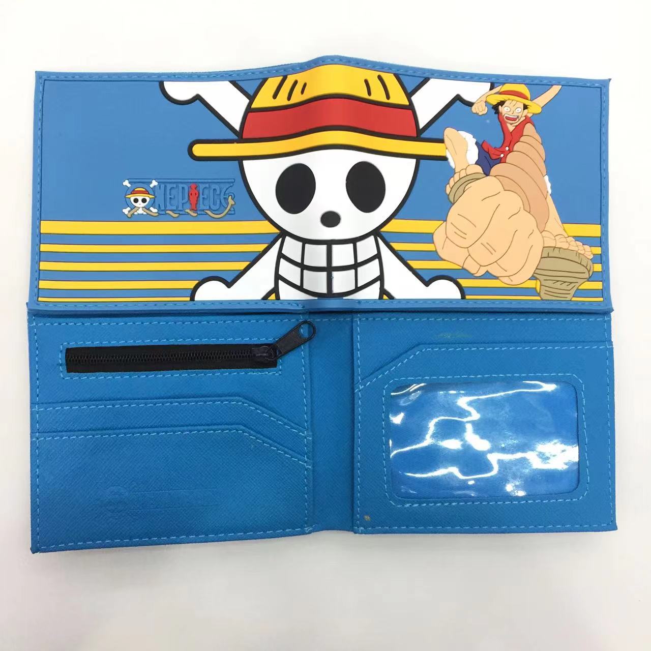 Monedero periférico One Piece One Piece Nikalufei Sauron Sanji estudiante dibujos animados hombres y mujeres tarjetero corto cartera