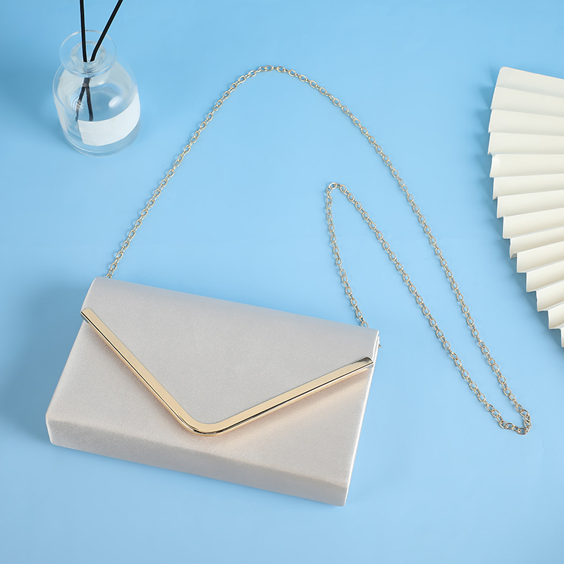 Lock clasp Closure Type Chain Strap Type Women's ABS PC Solid Color Elegant Square Lock Clasp Evening Bag