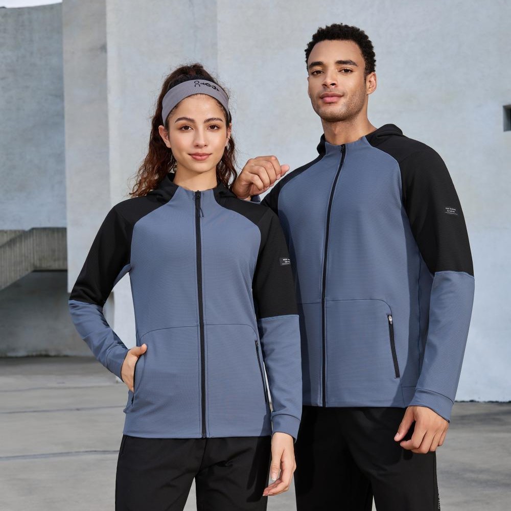 25 nuevos deportes de baloncesto de manga larga camisa con cremallera de hombre y mujer chaqueta de ropa deportiva logotipo de impresión de personalidad