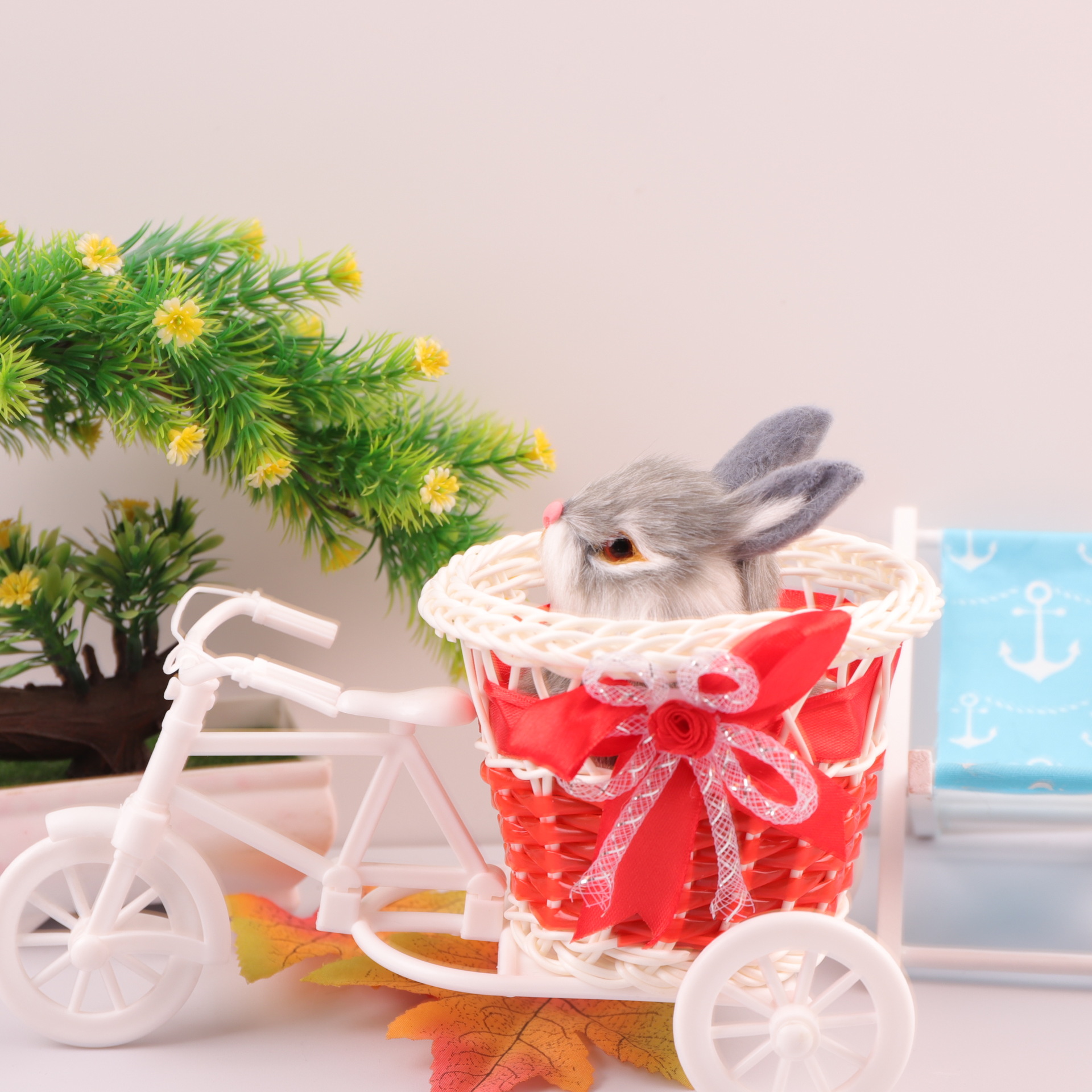 (큰 빨강) 세발 자전거 (회색) 중립 토끼