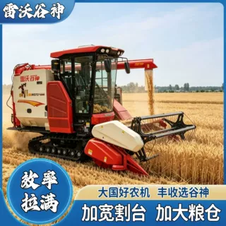 雷沃谷神RG70履带收割机加宽割幅稻麦油豆多作物通用高效收割机
