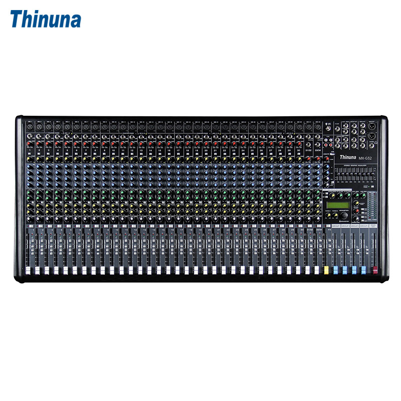 Thinuna MX-G32 32路四编组蓝牙usb舞台酒吧大型演出调音台