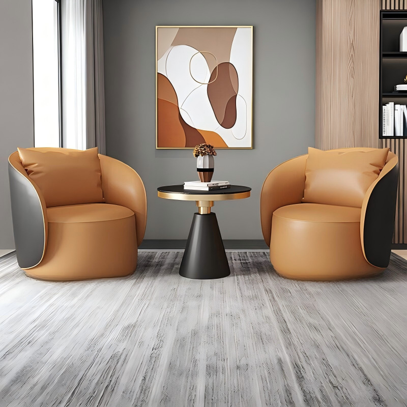 Hotel de lujo ligero recepción sala de ventas sofá / silla simple salón de belleza moderno simple combinación de mesas y sillas de ocio club