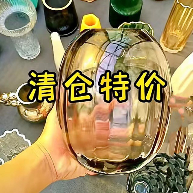 玻璃花瓶处理源低价批发水培植物干ins家居地摊货花瓶复古摆件