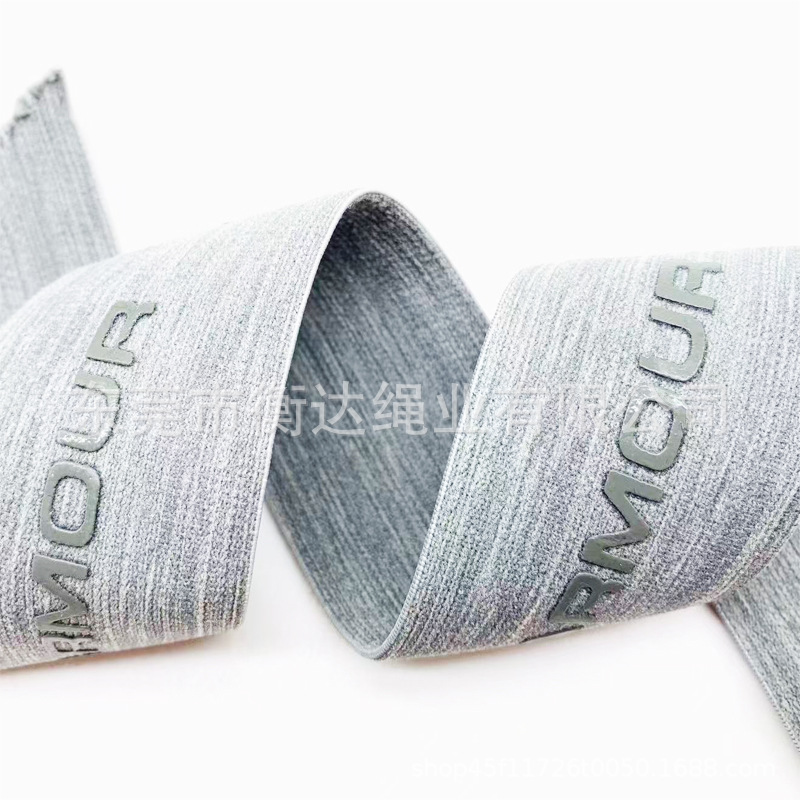 Personalizada antideslizante silicona goteo de impresión ciclismo banda elástica banda elástica de impresión de silicona de punto recto
