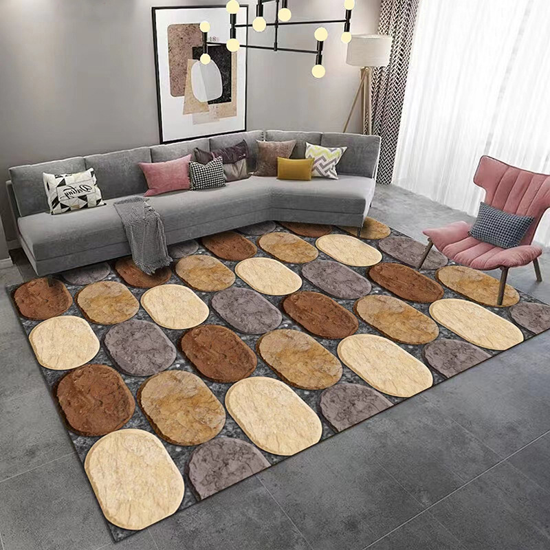 Comercio exterior transfronterizo en stock sala de estar alfombra de piso habitación llena de alfombra de área grande hogar mesa de café sofá Manta