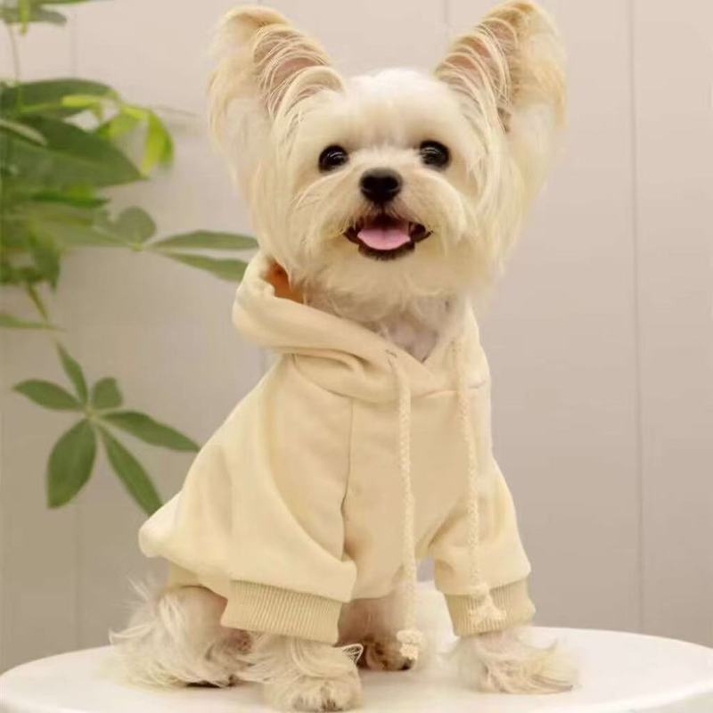秋款宠物小狗狗卫衣简约小型犬宠物衣服ins风纯色保暖比熊泰迪犬|undefined