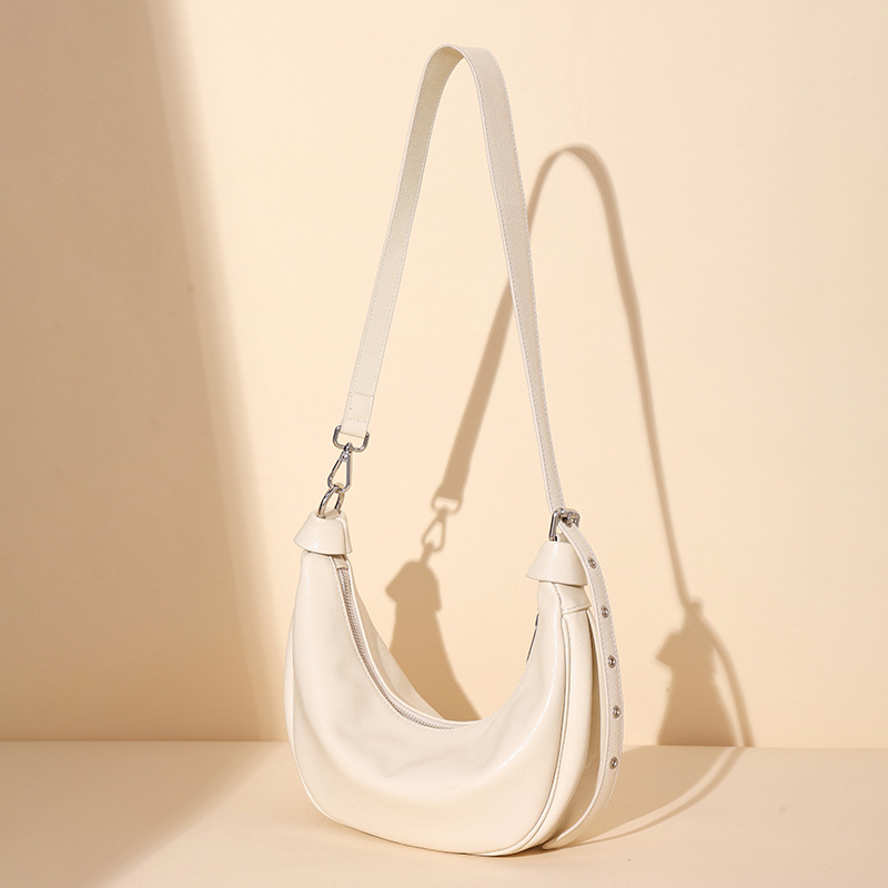 Echte Leder Schultertasche Damen Dumpling Tasche Für Business_voghion.com