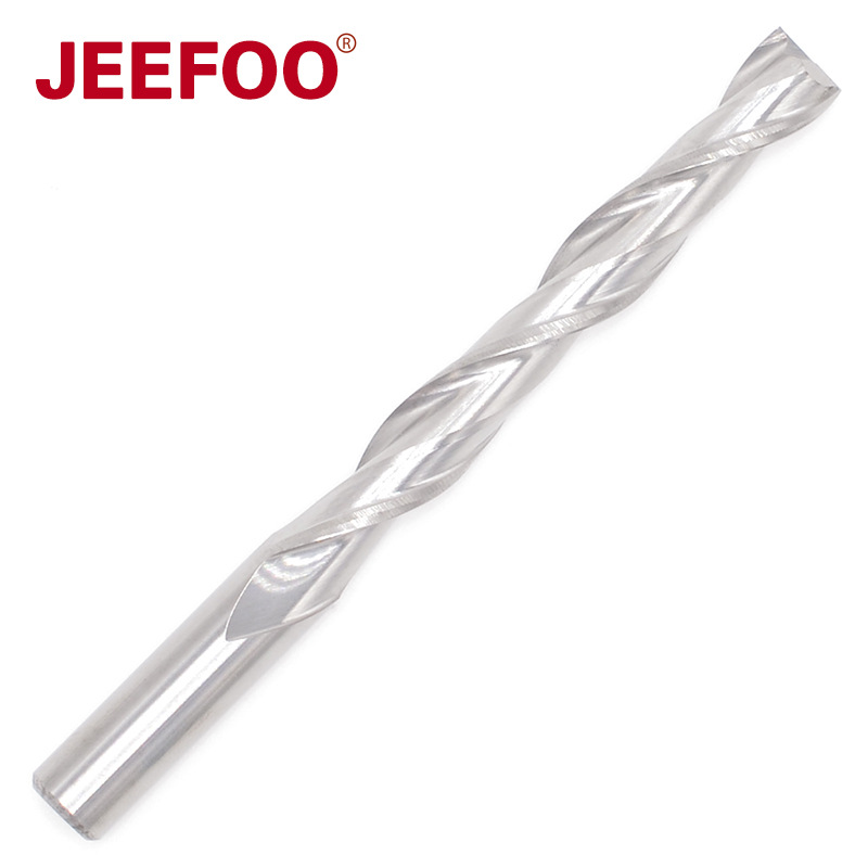 8*62双刃螺旋铣刀密度板镂空切割刀头亚克力密度板浮雕雕刻机刀具