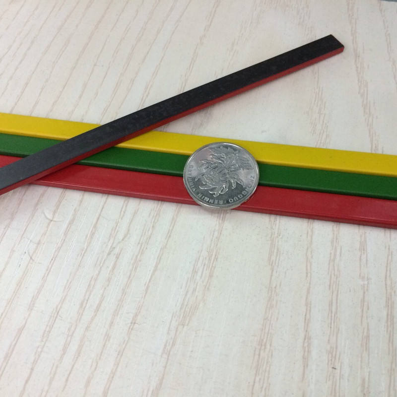 橡胶磁 教学办公用彩色白板软磁条 3色磁性磁条9*3毫米 20厘米长