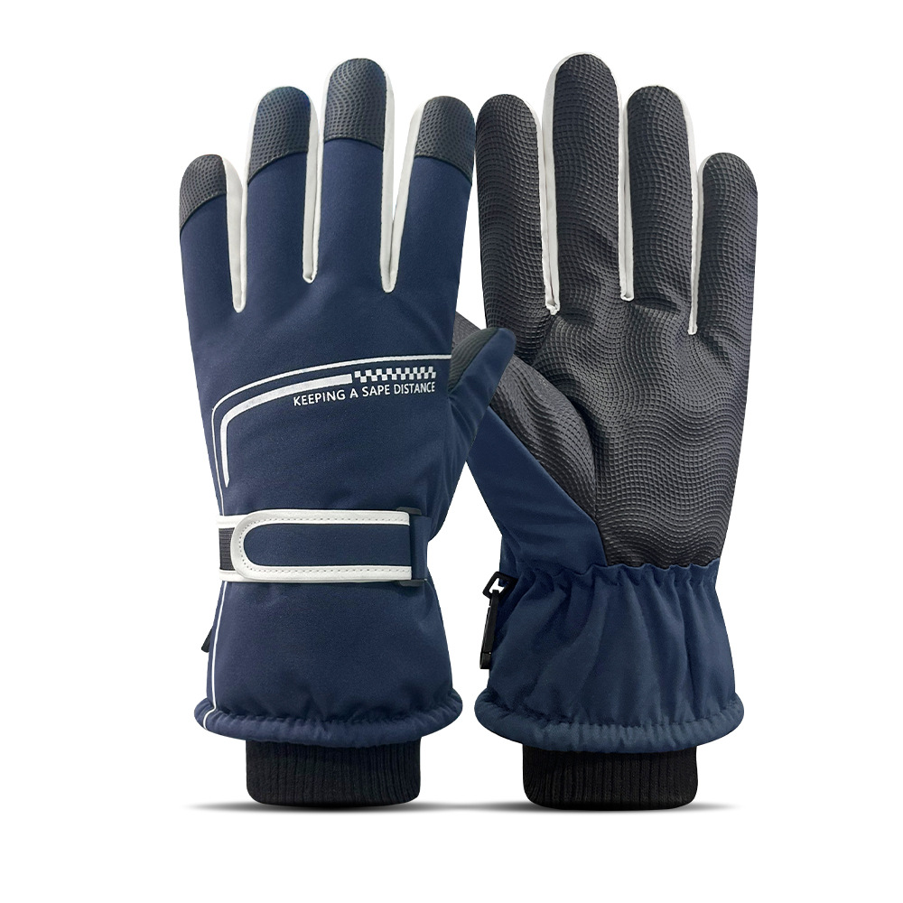 Guantes de esquí para hombres y mujeres en invierno, resistentes al viento y al frío, guantes cálidos con forro polar y engrosados, guantes antideslizantes con pantalla táctil para ciclismo al aire libre image 50