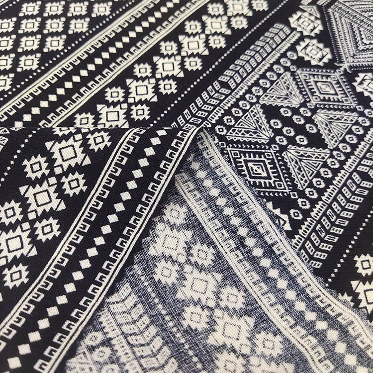 Impresión digital común 100% rayon estilo de playa hawaiano tela impresa de rayon