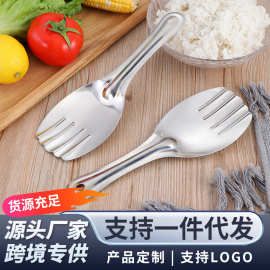 新客201不锈钢饭勺 家用厨具加厚分餐勺饭铲饭店公用盛饭饭瓢批发