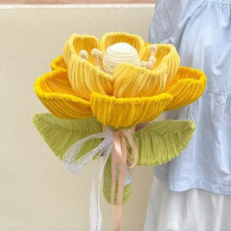 ツイストスティック ぽっちゃり巨大ひまわりツイスト DIY ブーケ 手作り素材パッケージ 卒業シーズンの花を一気に獲得|undefined