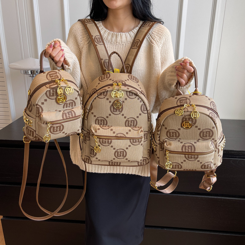 Borsa da donna nuova Zaino minimalista urbano Zaino casual jacquard versatile da donna multi taglia per ragazze_voghion.com