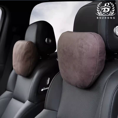 Set – Headrest - suede-brown-set-of-two