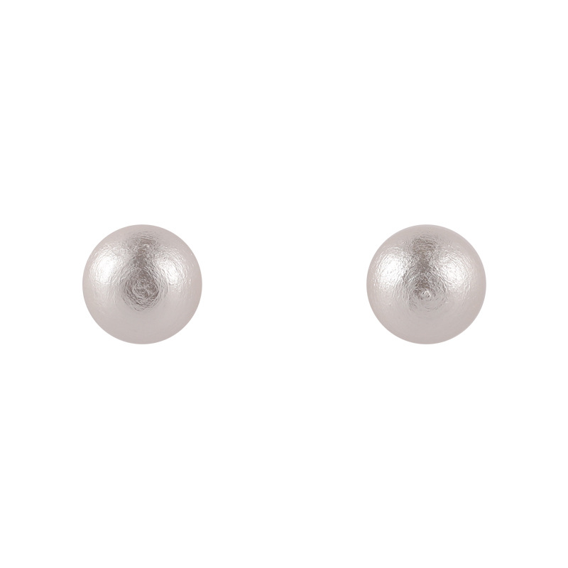 Boucles D&#39;oreilles Simples En Alliage De Perles Blanches En Gros display picture 9