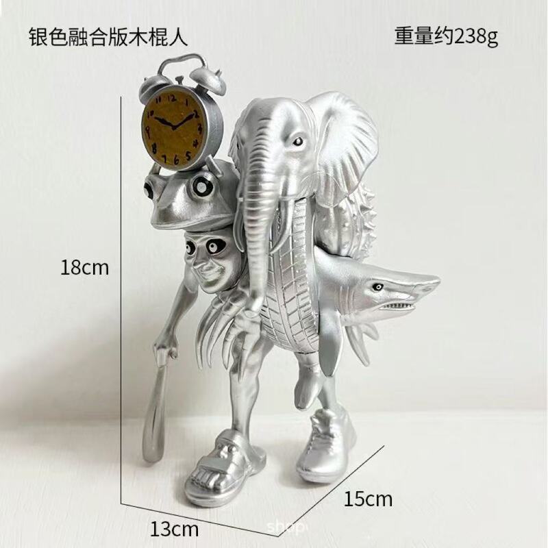 山海经黄金融合版木棍人手办儿童玩具合体大boss模型玩偶生日礼物|undefined