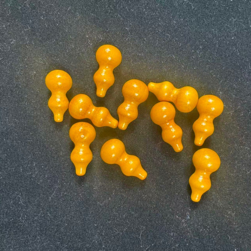 Crafts Finger-Wrapped Soft Hand Jewelry Handle Small Gourd Solid Wood Portable Wood Carving Original Color Twisted Wooden Gourd Fulu