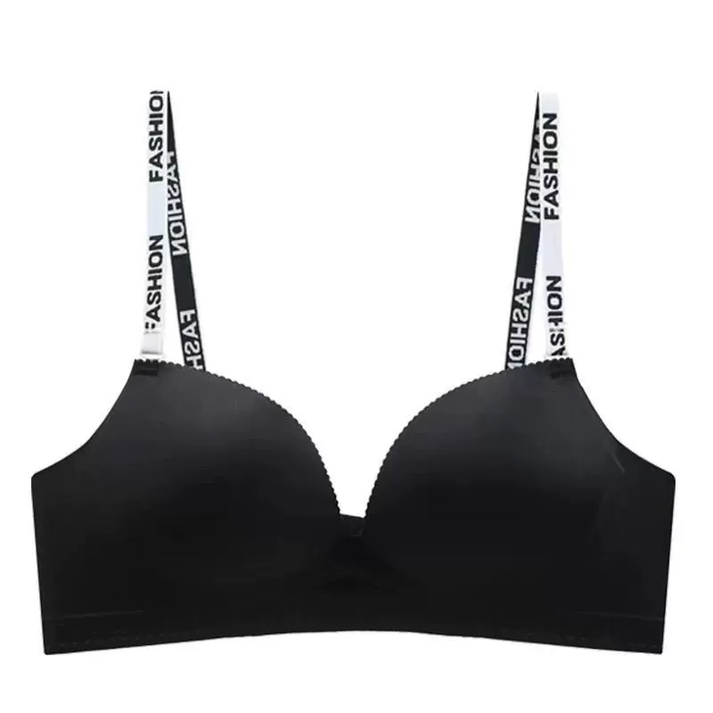 Push up бюстгальтер, поддерживающее нижнее белье, лямки с буквами, безшовный бюстгальтер, топ-бюстгальтер