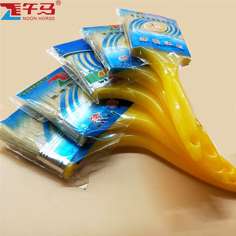 Кисти для рисования с свиной щетиной, щетинные кисти, инструменты для рисования, 1-дюймовые, 2-дюймовые, 3-дюймовые, 4-дюймовые, 5-дюймовые, 6inch 8inch кисти с жесткой щетиной.