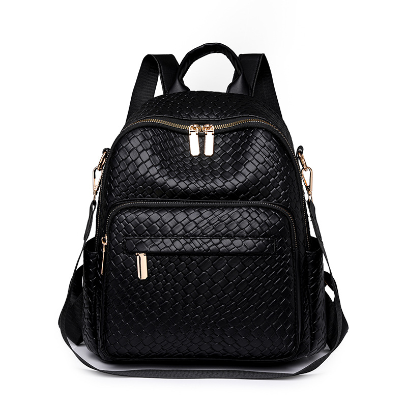 2024 primavera nueva mochila de cuero suave para mujer coreana simple y versátil mochila de viaje al aire libre mochila escolar