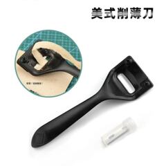 アメリカの皮革は薄い刀を削って皮をむいて道具を削ります。