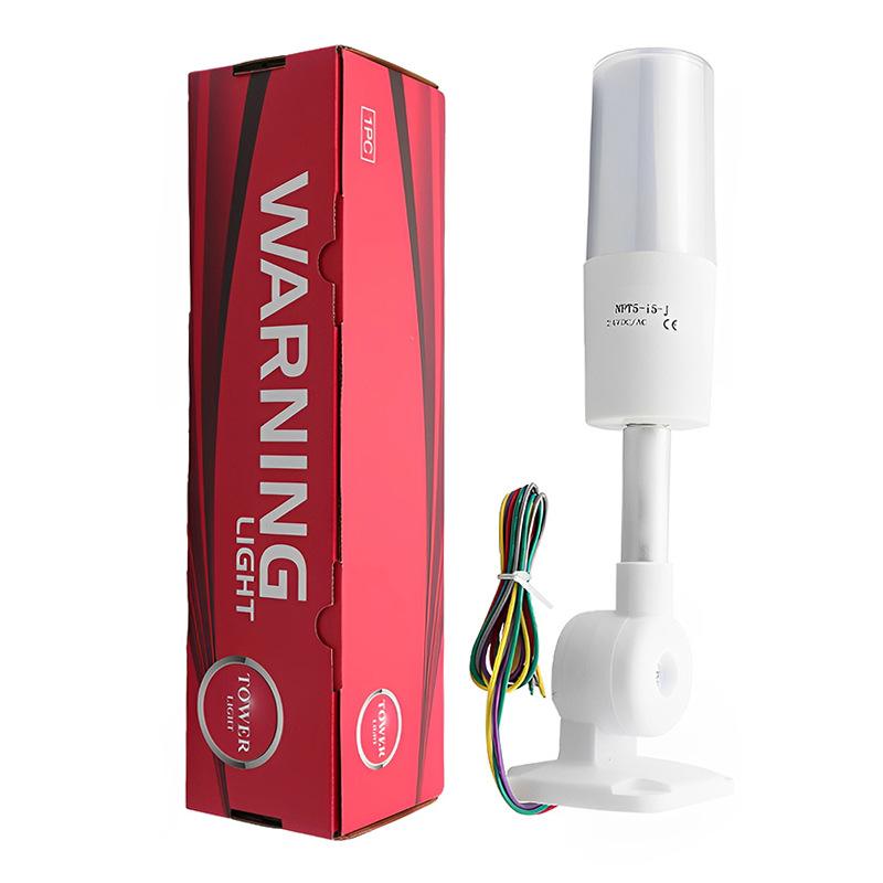 可摺疊一體三色警示燈設備LED機床信號指示燈24v