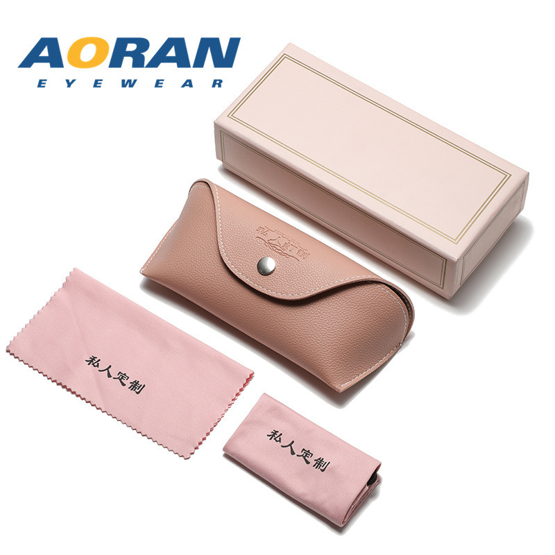 Factory wholesale high-grade glasses leather case glasses cloth suit sunglasses box Tiandi cover sunglasses generation packaging box