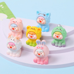 樹脂立体フロストグラデーション動物の子diyアクセサリーのキーホルダー