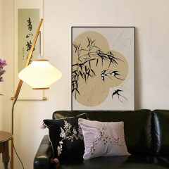 客廳中古風裝飾畫沙發背景牆落地畫臥室餐廳掛畫高級書房茶室壁畫