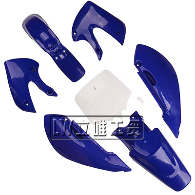Digər kuzov və aksesuarlar Klx110 Full Vehicle Plastic - blue-shell-6-blue-and-1-white