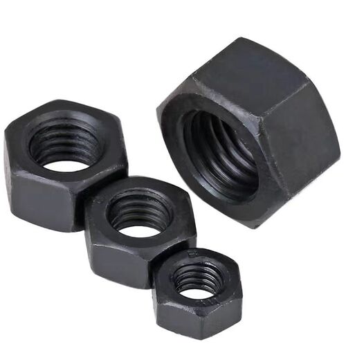 8.8 grade UNC American coarse thread nut, 5 grade British fine thread black hex nut 1/4-28 to 1-1/2