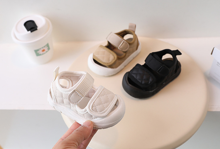 Xiaoxiangfeng Girl Baotou Sandali Walking Baby Suola Morbida Scarpe da Spiaggia per Ragazzi 1-3 Anni_voghion.com