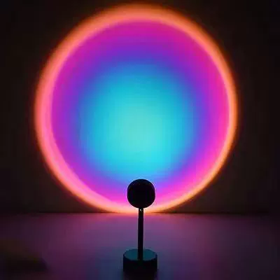Sunset lamp sliding light sunset light net red light sunset lamp LED floor lamp