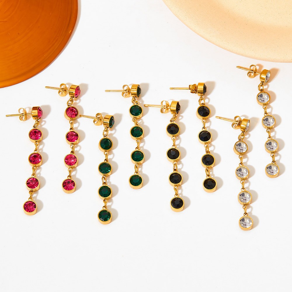 PVD Coated Gold Plating Process PVD Coated Real Gold Plated 16K Gold White Gold Plated Gold Plating Geometric 304 Stainless Steel Titanium Steel Fashion Waterproof Non Tarnish Bracelets Earrings Necklace