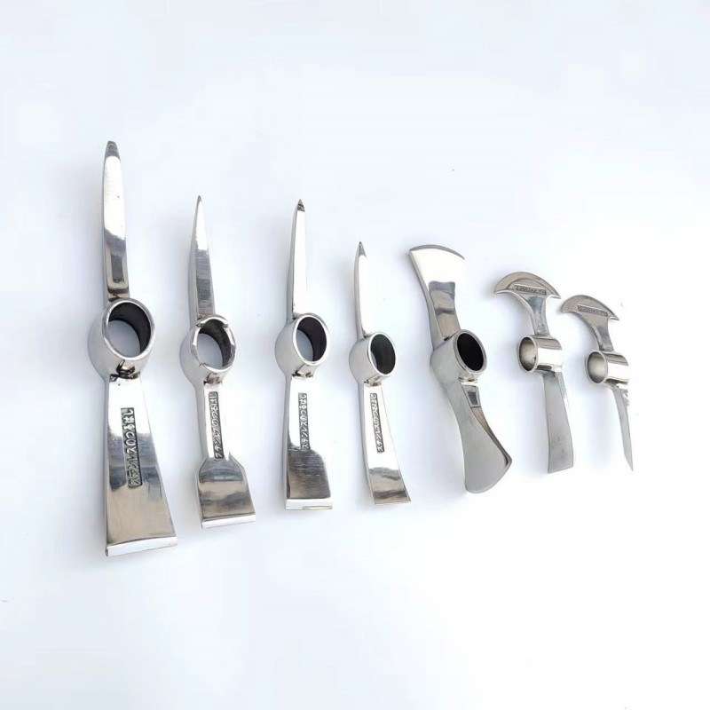 厂家不锈钢 户外小洋镐头十字登山镐挖笋锄头双头镐 农用工具批发