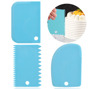 Amazon Baking Tools Decorating Tools Scraper Three-piece Cream Scraper Cream Scraper Plastic Scraper