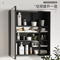 Зеркальный шкафчик с коробкой для хранения, шкаф для ванной, подставка для раковины, для помады и средств ухода за кожей, настенная