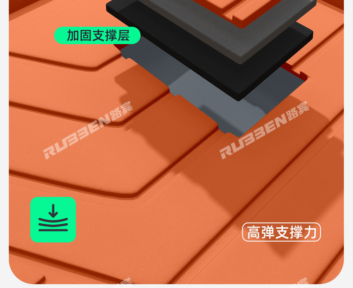 Suitable for Byd Fang Cheng Bao Titanium 7 Trunk Integrated Tpe Mat in Original Car Color Series