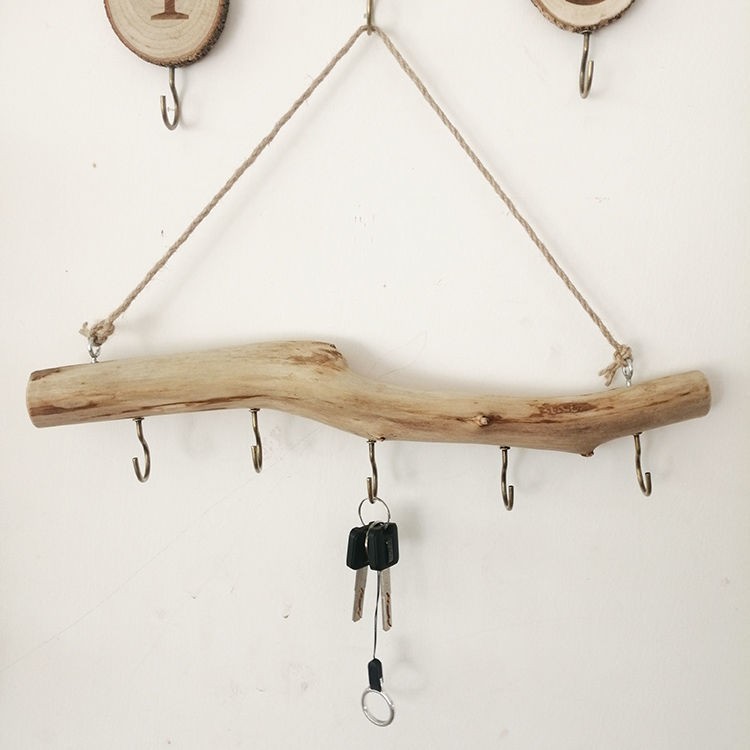 Retro Simple Style Solid Color Wood Hooks display picture 2