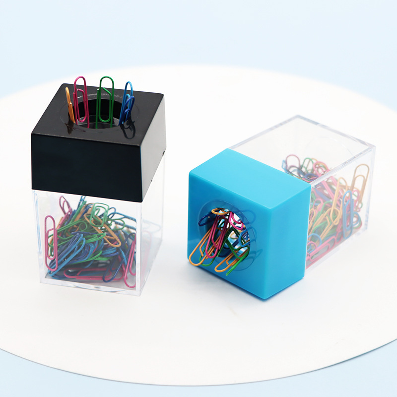 Cartel de almacenamiento de clip magnético de color macarón cuadrado creativo