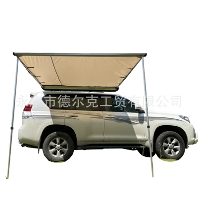 Outdoor Off-Road 1.4m Long Roof Avtomobil dam çadırları - 1625m-khaki-side-canopy-2-3