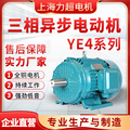 上海力超供应YE4电动机全铜低噪音三相异步电机工业电机加工