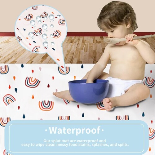 Amazon Children's High Dining Chair Mat Non-Slip Floor Mat Game Mat Picnic Mat Anti-Dirty Waterproof Chair Floor Mat