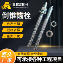 厂家现货倒锥锚栓8.8级碳钢特殊倒锥锚栓定型化学锚栓