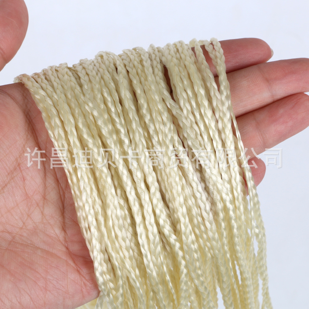 Europa y los Estados Unidos transfronterizos delgados trenzas de tres hebras zizi recto zizi rollo trenzas crochet caja trenzas ganchillo peluca