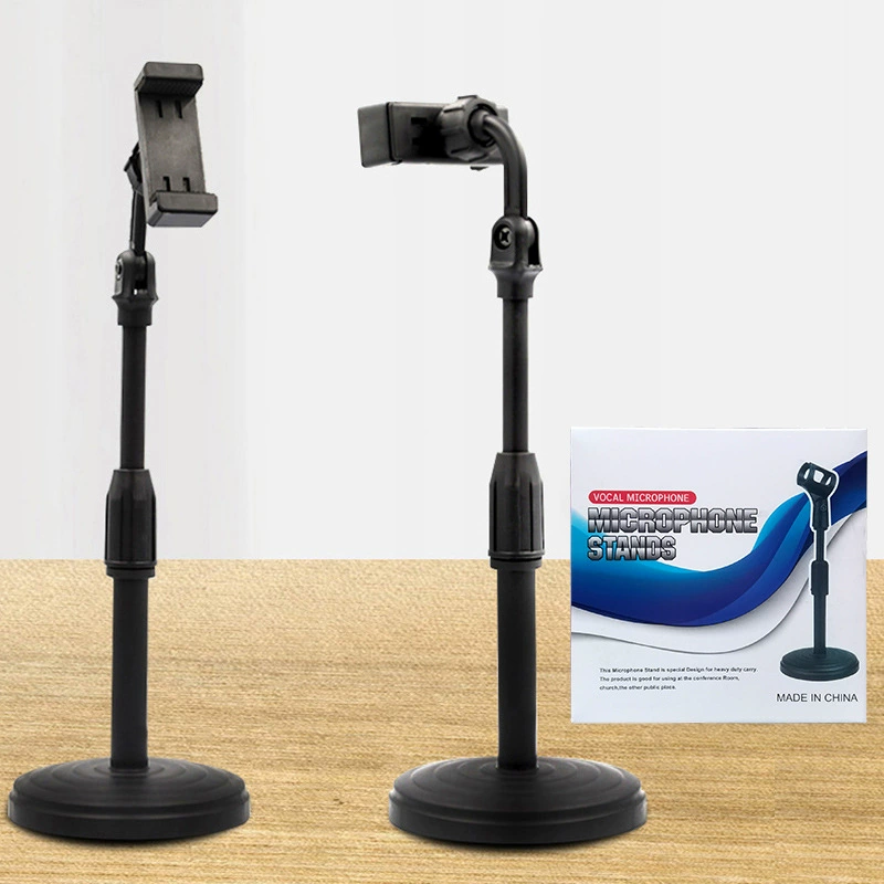 Дисковая подставка для мобильного телефона, ленивая подставка для прямой трансляции, настольная выдвижная подъемная вращающаяся подставка для селфи в помещении и на открытом воздухе для просмотра ТВ