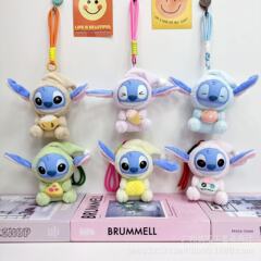 クロスボーダーのゴムの顔のかわいい史迪仔のぬいぐるみのリュックサックの掛け物のアニメのぬいぐるみのキーホルダーの工場は決まります。