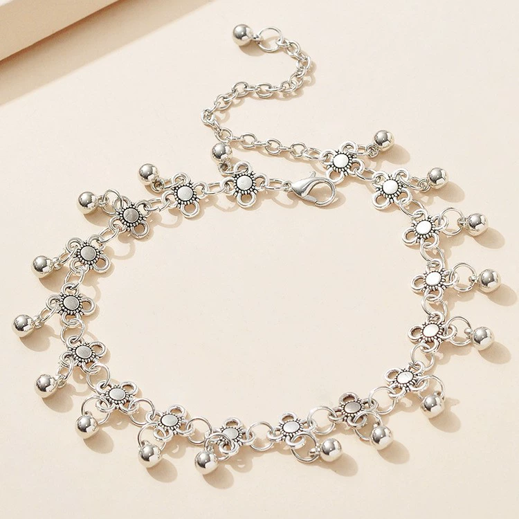 ANKLE Bracelet Toe Chain, Boho European Style, Dangle Charms, 18.3 cm
